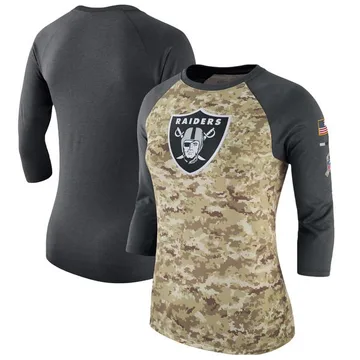 Cole Fotheringham Las Vegas Raiders Youth Legend Olive Salute to Service  Sideline Long Sleeve T-Shirt