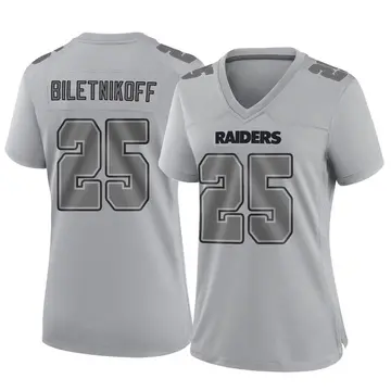 Nike Women's Fred Biletnikoff Black Las Vegas Raiders Game Retired Player  Jersey