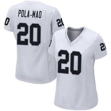 Nike Isaiah Pola-Mao Las Vegas Raiders Men's Legend White Color Rush Jersey