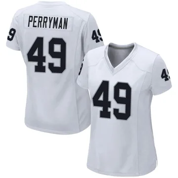 Jordan Perryman Las Vegas Raiders Men's Black Name & Number Logo T-Shirt 