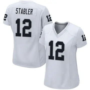 Nike Ken Stabler Las Vegas Raiders Men's Elite White Vapor Untouchable  Jersey