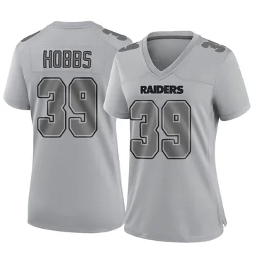 Nate Hobbs Las Vegas Raiders Women's Name & Number Logo Slim Fit Long  Sleeve T-Shirt 