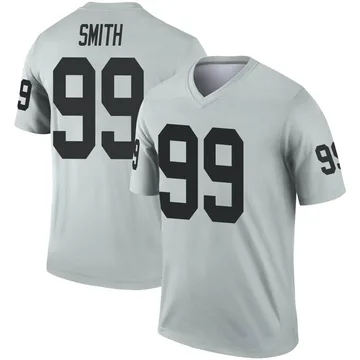 Aldon Smith Las Vegas Raiders Men's Legend White Color Rush, 40% OFF