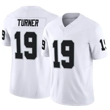 DJ Turner Las Vegas Raiders Men's Black Name & Number Logo T-Shirt 