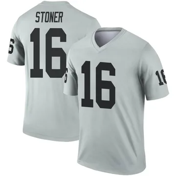 Dillon Stoner Las Vegas Raiders Men's Name & Number Logo T-Shirt - Ash