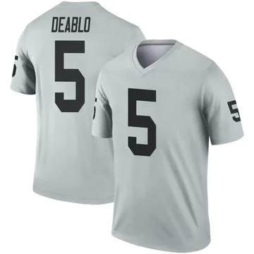 Men's Nike Divine Deablo Black Las Vegas Raiders Player Game Jersey Size: 4XL