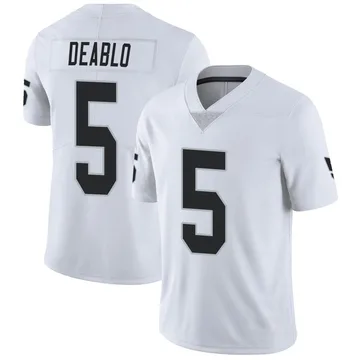 Divine Deablo Las Vegas Raiders Men's Name & Number Logo T-Shirt - Ash