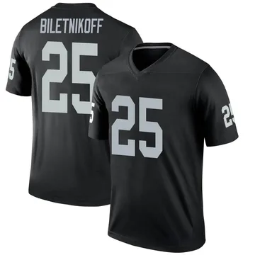 OAKLAND RAIDERS FRED BILETNIKOFF #25 MENS MITCHELL & NESS LEGACY JERSEY  VEGAS