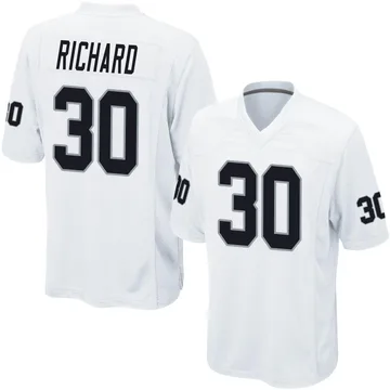 Oakland Raiders Jalen Richard White Color Rush Limited 3D Jersey in 2023