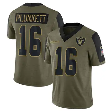 Nike Las Vegas Raiders No16 Jim Plunkett White Youth Stitched NFL Limited Rush Jersey