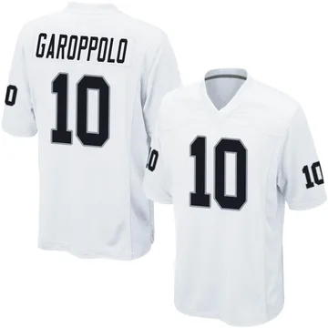 Las Vegas Raiders Nike Road Game Jersey - White - Jimmy Garoppolo - Mens