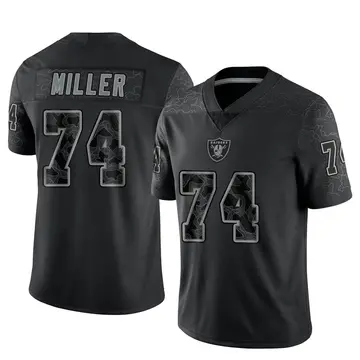 Las Vegas Raiders No74 Kolton Miller Black Vapor Limited City Edition Jersey