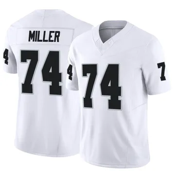 Kolton Miller Las Vegas Raiders Men's Name & Number Logo T-Shirt - Ash