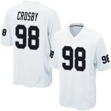 Men's Las Vegas Raiders #98 Maxx Crosby 2022 White Pro Bowl Stitched Jersey