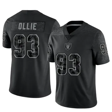 Ronald Ollie Las Vegas Raiders Men's Name & Number Logo T-Shirt - Ash