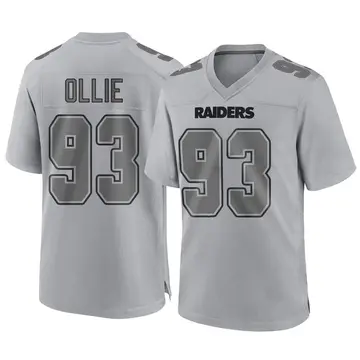 Ronald Ollie Las Vegas Raiders Men's Black by Flanker Tri-Blend Long Sleeve  T-Shirt 